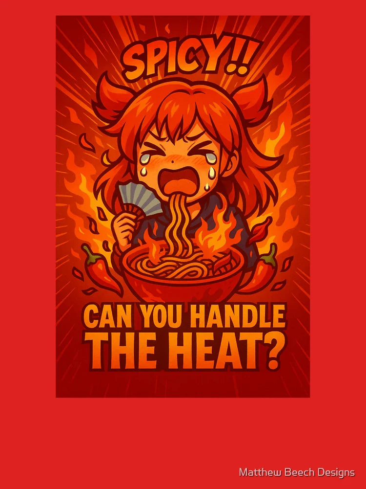 Anime Girl Spicy Ramen Challenge Classic T-Shirt