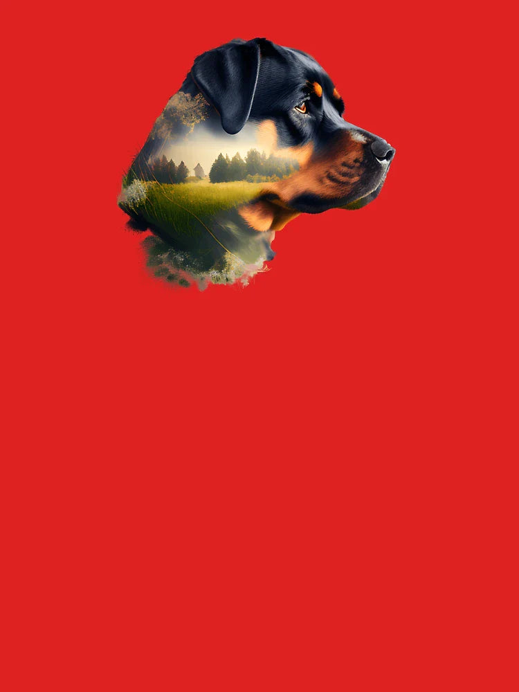 Rottweiler Forest Fusion Art Print Classic T-Shirt