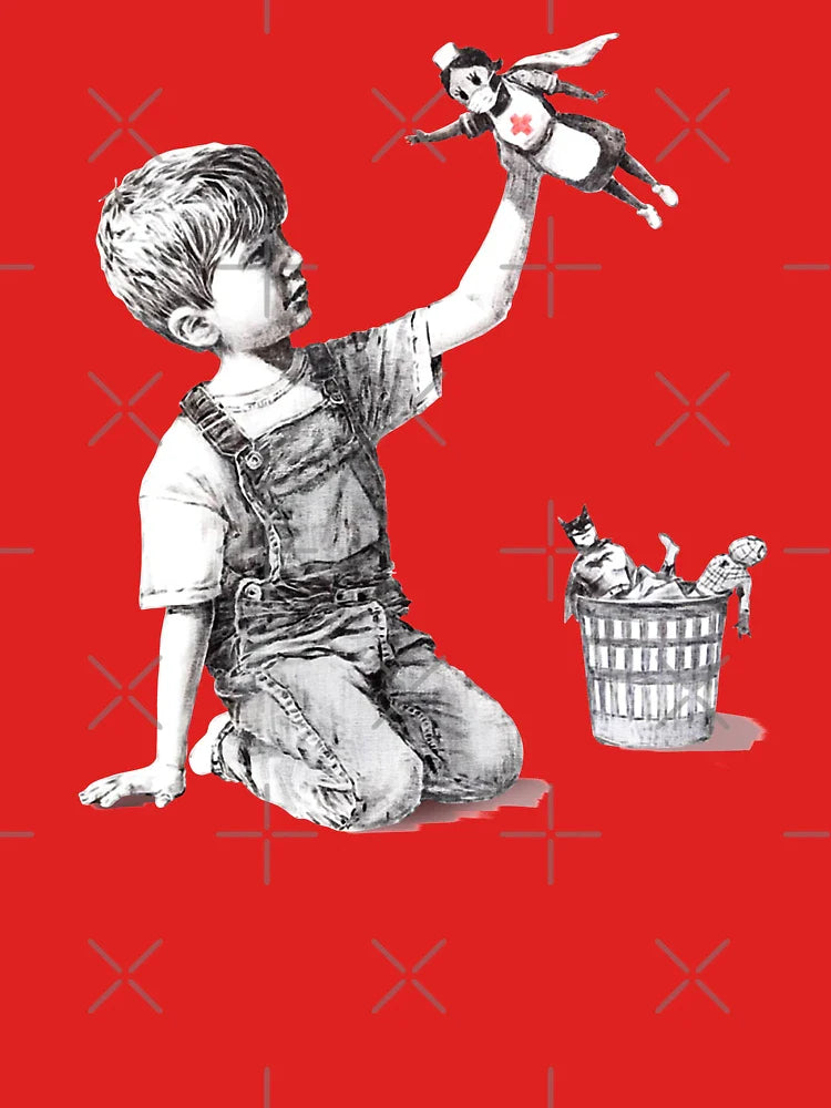 Banksy- "Game Changer",Nurse Super Hero Classic T-Shirt
