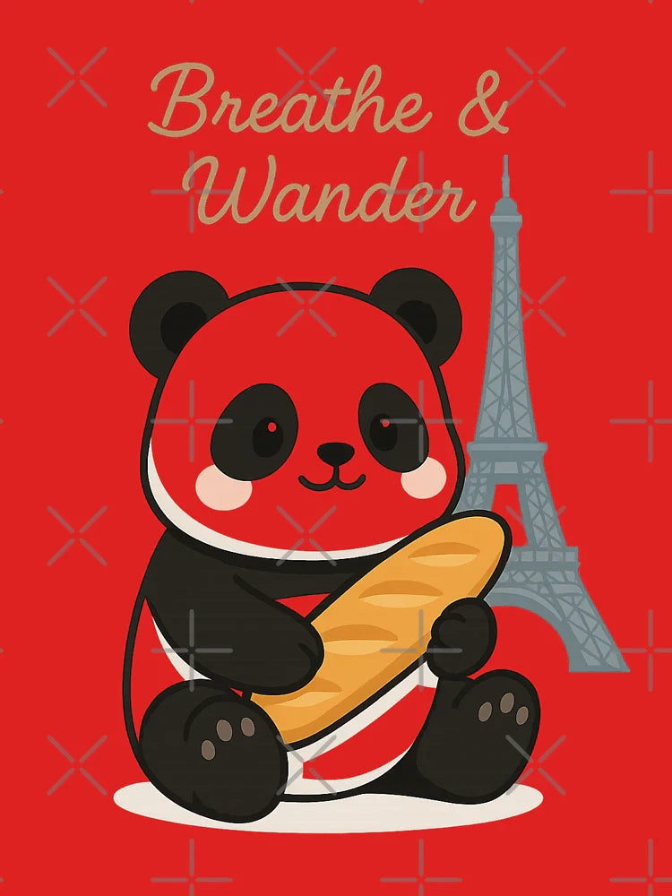 Panda in Paris - Breathe & Wander Classic T-Shirt