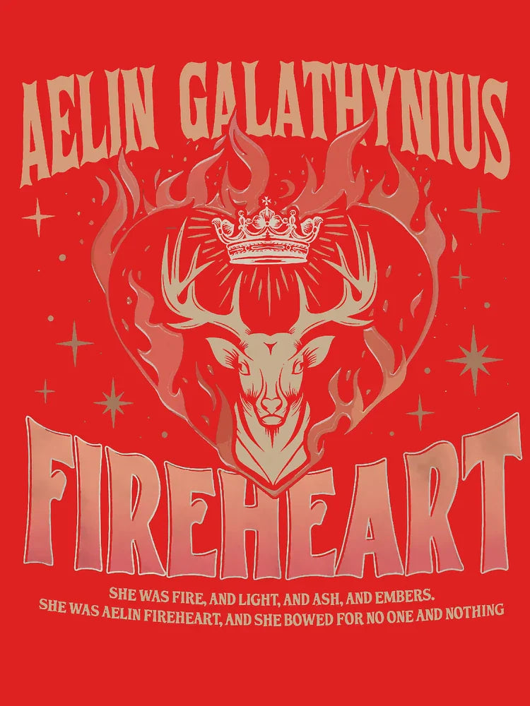 Aelin Galathynius Fireheart Throne of Glass Bookish  Classic T-Shirt