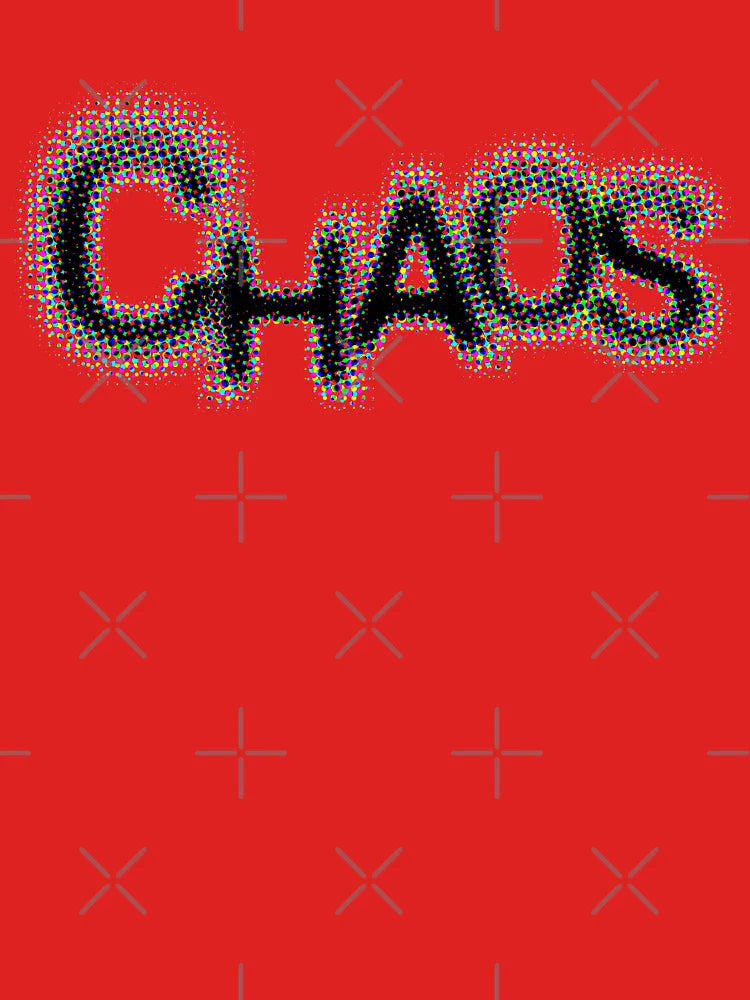 CHAOS â€“ pixel storm of color and structure Classic T-Shirt
