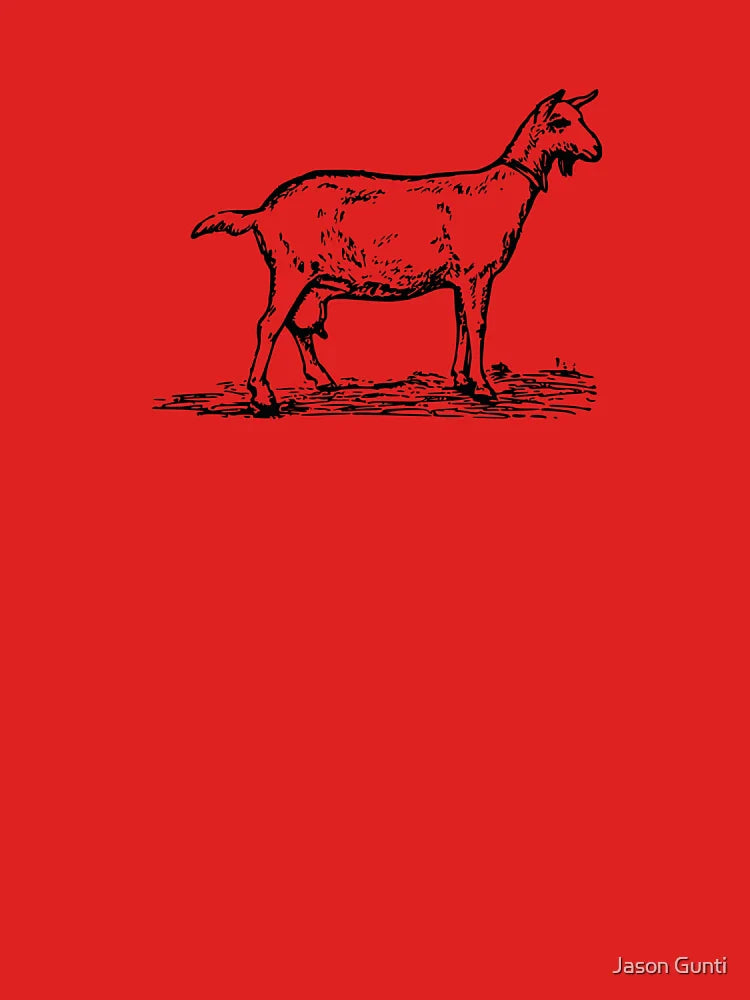 Vintage Style Black and White Farm Goat Classic T-Shirt