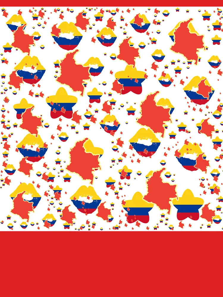 Colombia Montage With Country Shape Stars And Flag Overlays | Colombie Montage Avec Couvertures Pays Etoiles Et Drapeaux | Colombia Montaje con sobreimpresiones de bandera y estrellas de países Classic T-Shirt