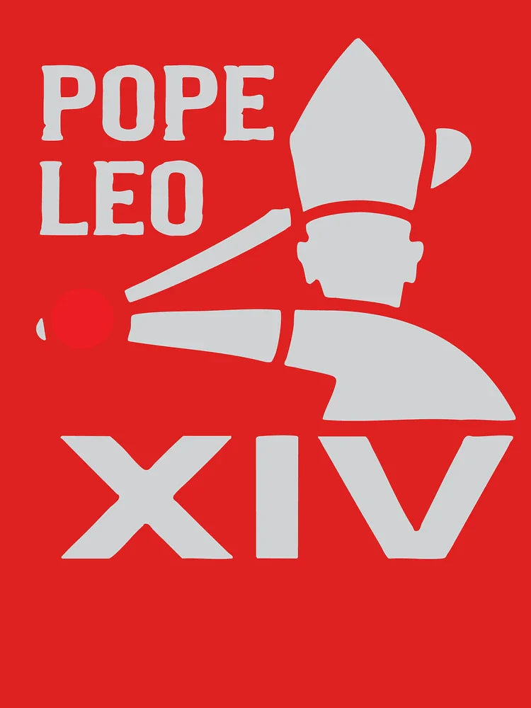 Pope Leo XIV Graphic Icon T-Shirt | Modern Minimalist Design Tee Classic T-Shirt