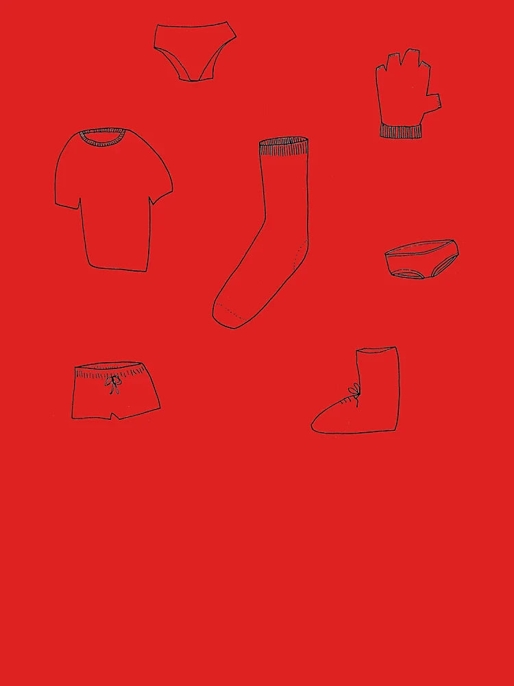 Laundry Day Hand Drawn Pencil Illustration Classic T-Shirt