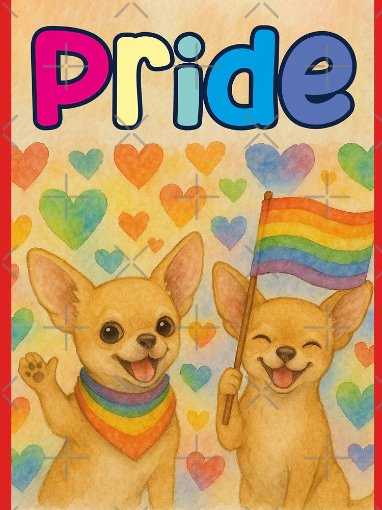 funny Chihuahuas celebrate Pride Month Classic T-Shirt