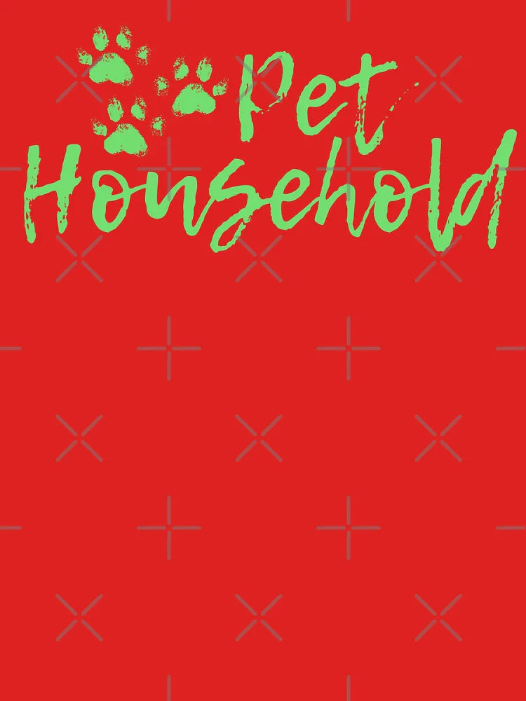"Pet Household" Triple Pawprint Grunge (Pastel Green) Classic T-Shirt