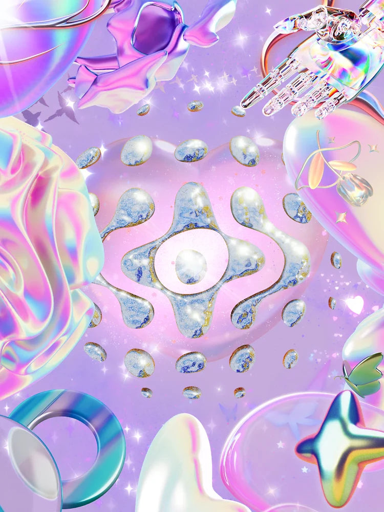 Y2K Holographic Dreamscape - Pastel Galaxy Vibes Classic T-Shirt