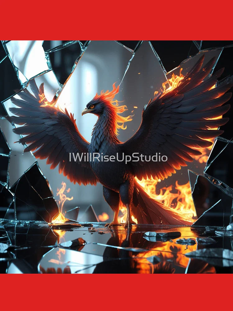 Shadow Phoenix Rising From a Mirror Classic T-Shirt