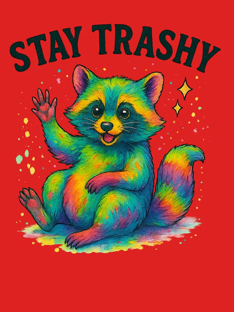 Stay Trashy Watercolor Raccoon Classic T-Shirt