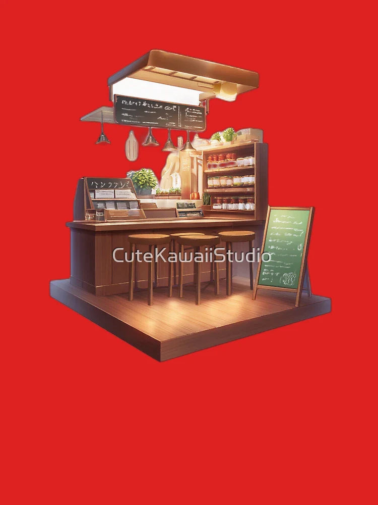 Cozy Aesthetic Cafe Counter  Classic T-Shirt