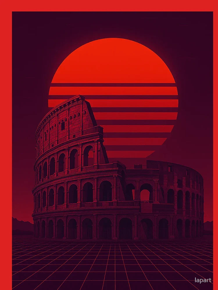 Colosseum - Retro Vintage Rome Design Classic T-Shirt