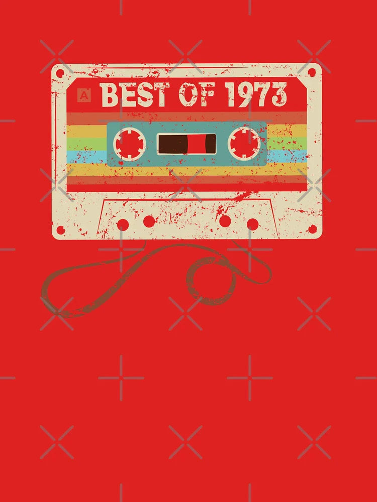 Best of 1973 Funny Vintage Cassette T-Shirt 52nd Birthday Gift for Men Women Classic T-Shirt