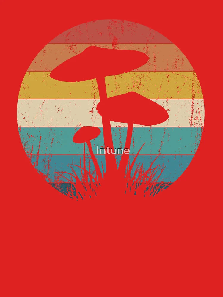 Retro Psychedelic Mushroom t-shirt Shrooms Forager t-shirt Magic Mycology forager Classic T-Shirt