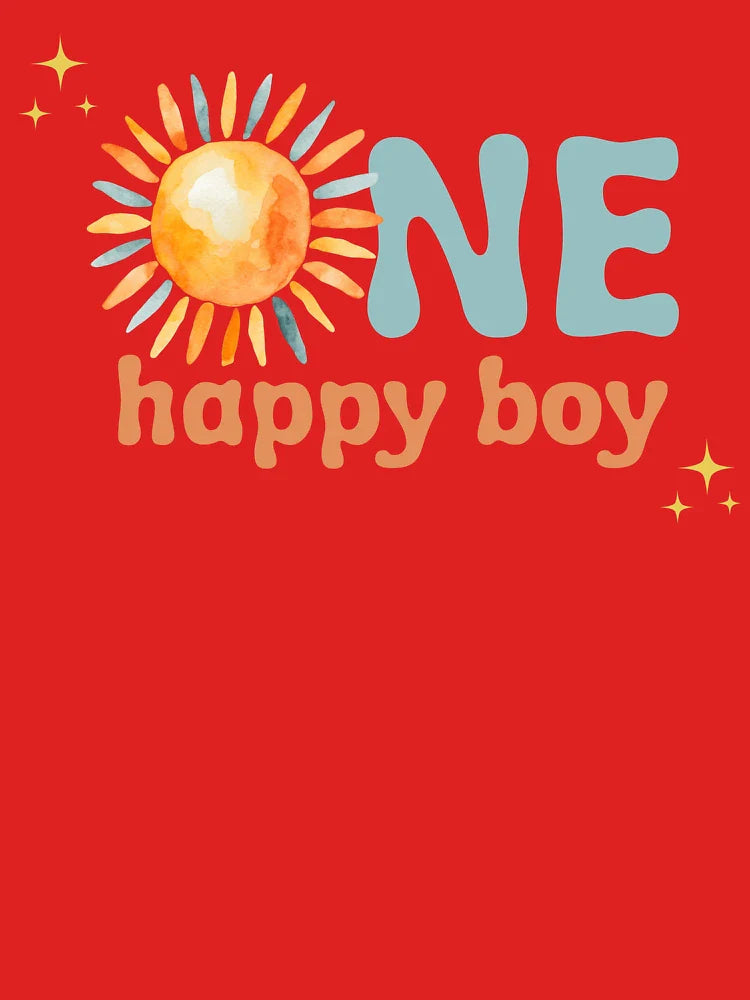 One Happy Boy Sunshine Boho First Birthday Classic T-Shirt