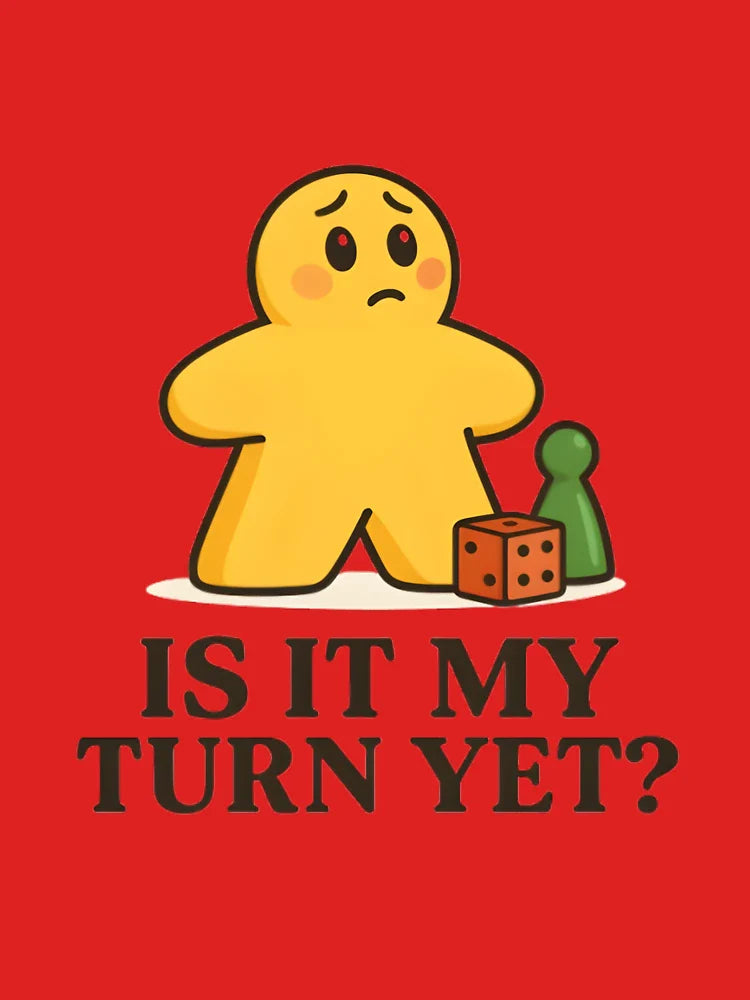 Is It My Turn Yet? – Funny Blue Meeple Board Game Sticker & Gamer Shirt Classic T-Shirt