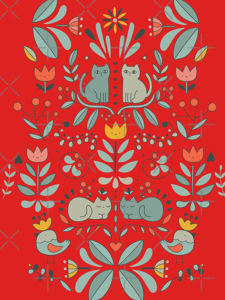 Swedish Folk Cats Classic T-Shirt