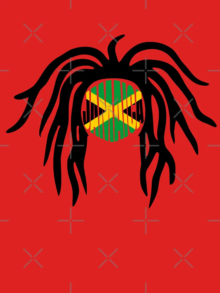 Rasta  Man - Jamaica Face Dreadlocks  Classic T-Shirt