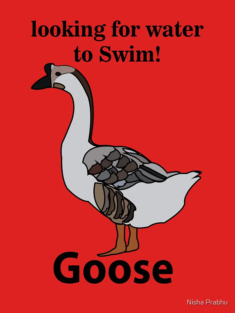 Goose Looking For Water To Swim African Goose Classic T-Shirt