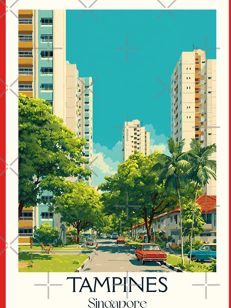 Tampines Poster â€“ Lush Greenery Meets Urban Living Classic T-Shirt