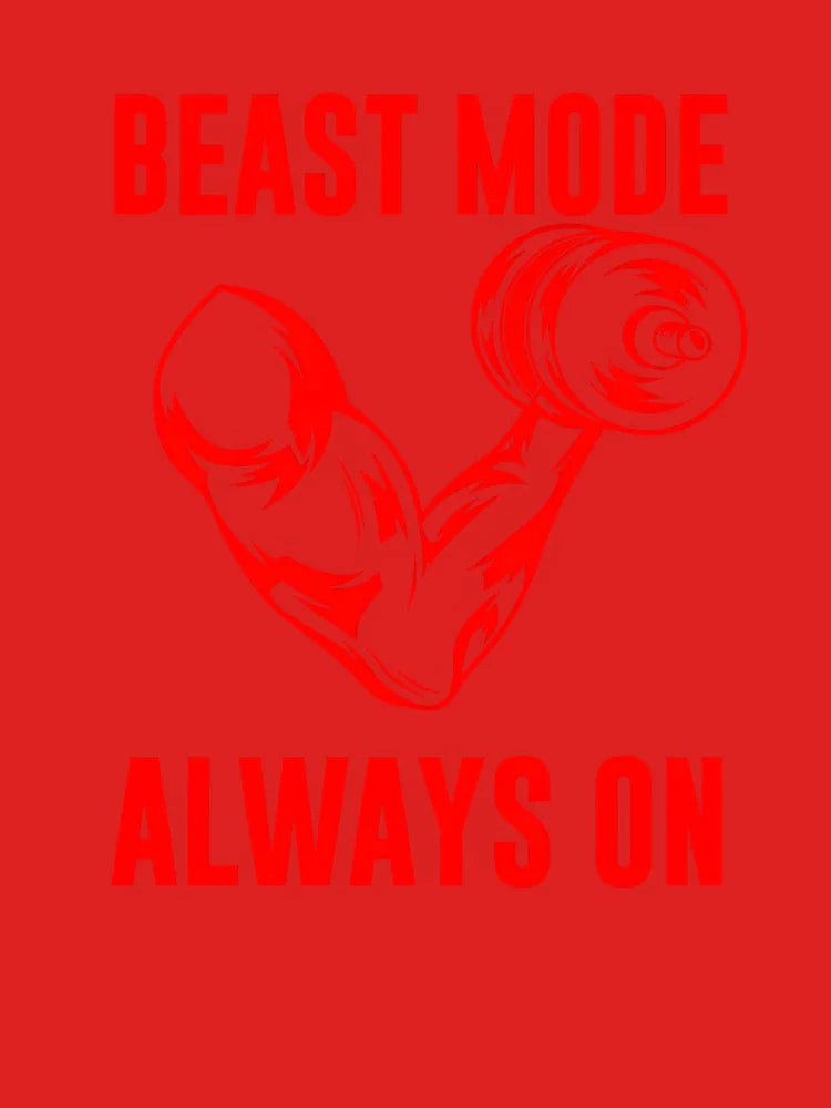 Motivational Fitness Beast Mode Always On Classic T-Shirt