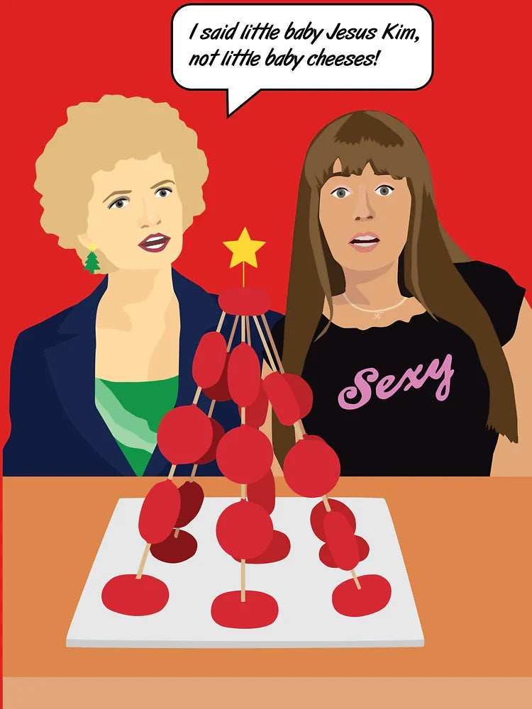Kath & Kim Christmas T-Shirt Little Baby Cheeses Classic T-Shirt