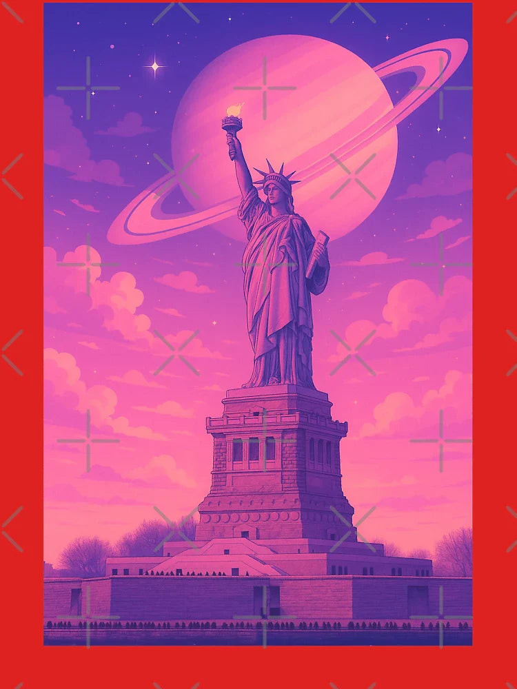 Statue of Liberty Retro Aesthetic Classic T-Shirt