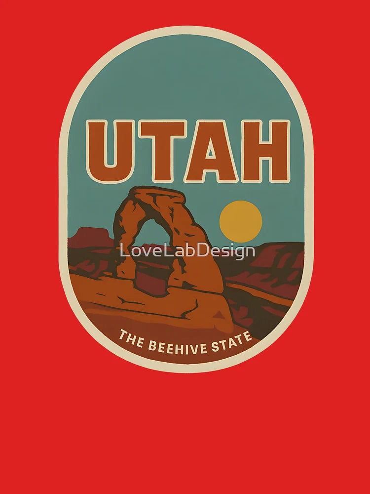 Utah beehive state vintage decal Classic T-Shirt