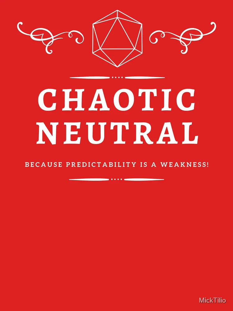 Chaotic Neutral DnD Allignment Classic T-Shirt
