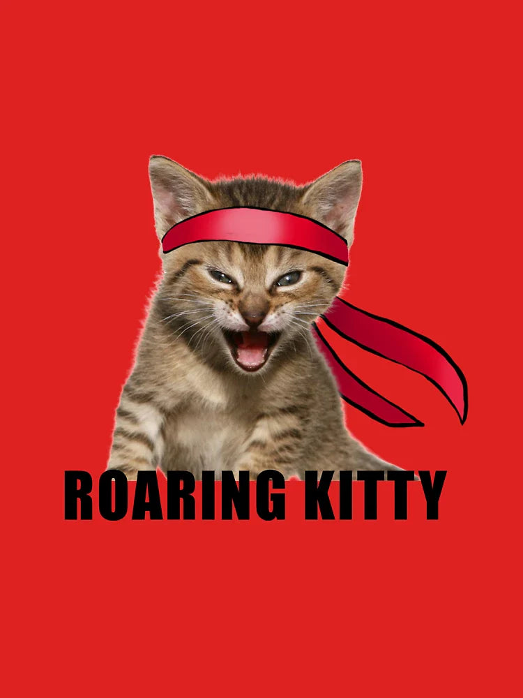 ROARING KITTY dfv deepfuckingvalue, keith gill sticker wsb  Classic T-Shirt