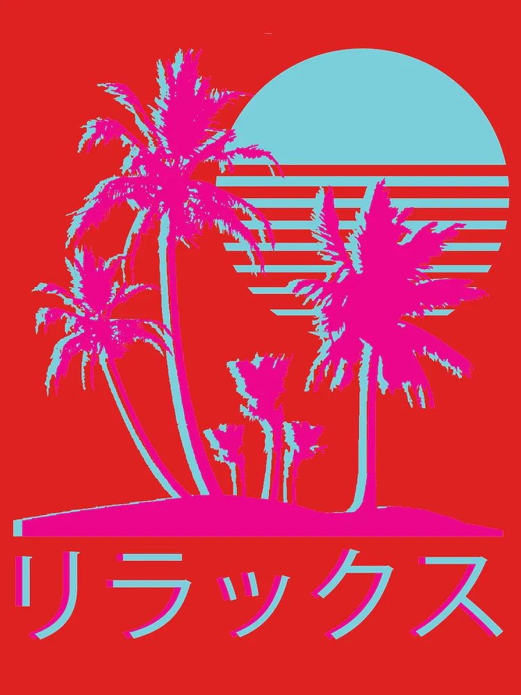 Vaporwave Aesthetic // Neon Palms Classic T-Shirt