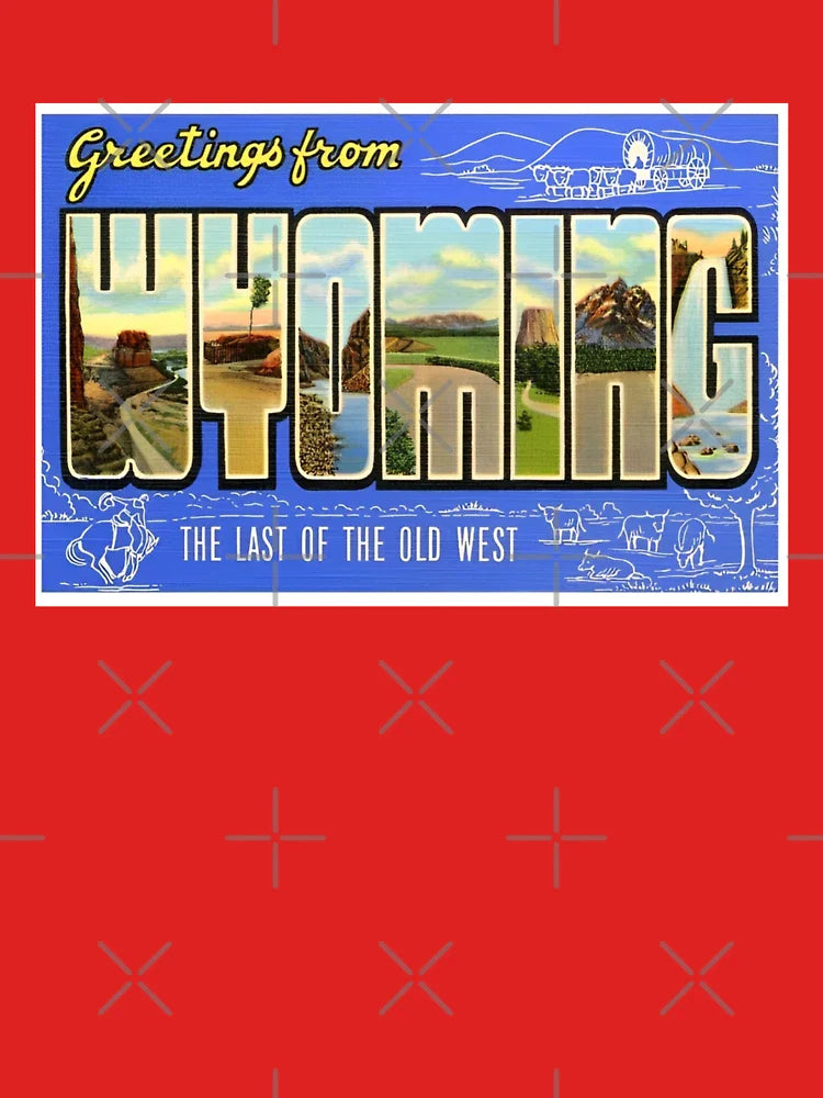 Greetings from Wyoming Retro Design Classic T-Shirt
