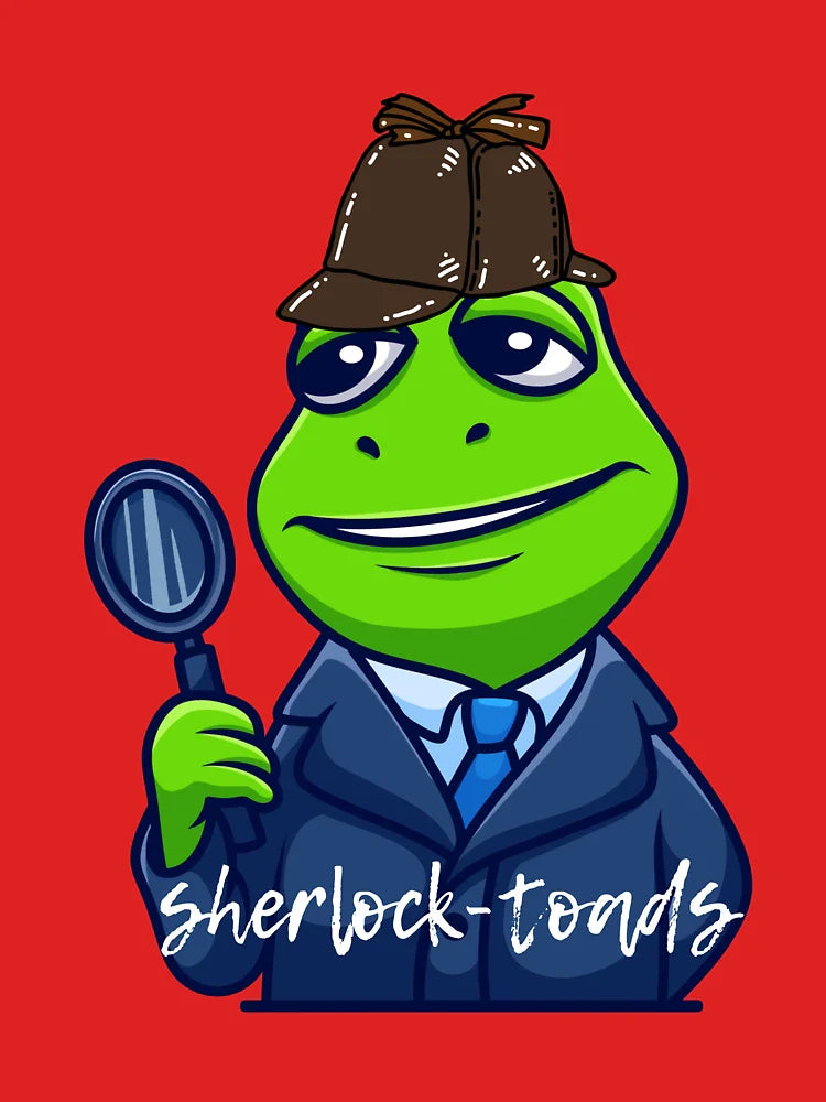 Tiny Frog Detective Cute Character Classic T-Shirt