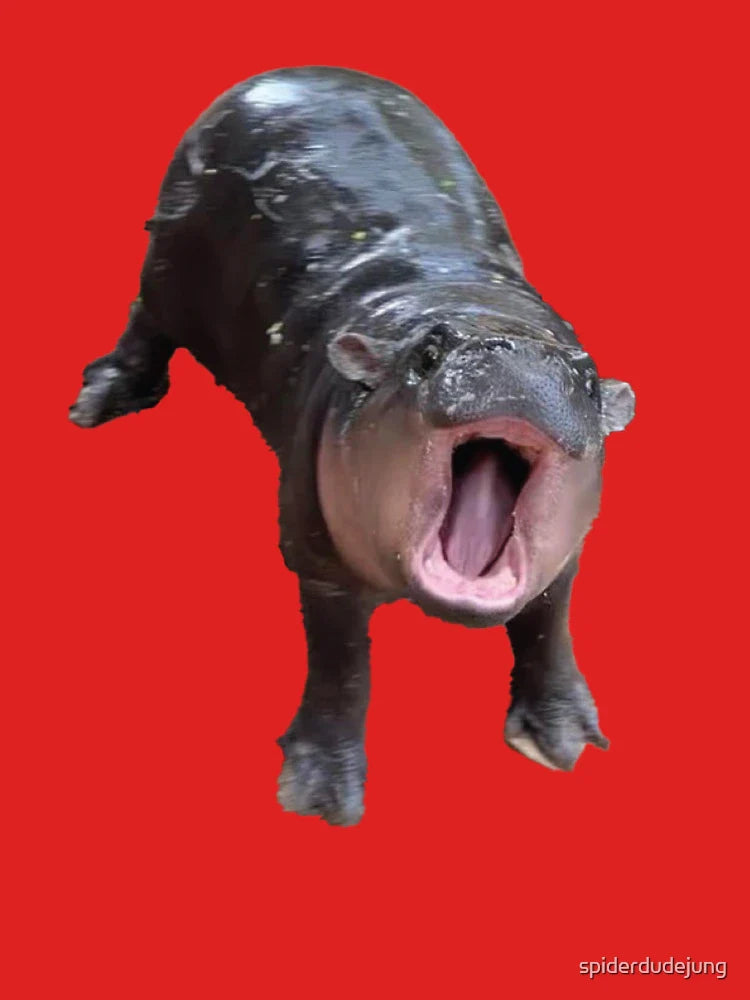 Menacing Moo Deng - No Background Classic T-Shirt