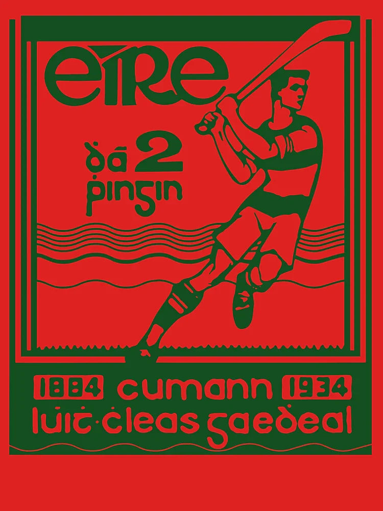 Vintage Irish Postage Stamp GAA Eire Dhá Phingin 2p Classic T-Shirt
