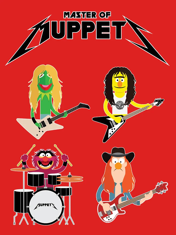 Master of Muppets - Muppets as Metallica Band Active Classic T-Shirt