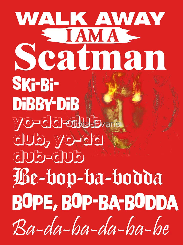 Demon Warrior Walk Away I Am a Scatman  Ski-Bi-Dibby-Dib Classic T-Shirt