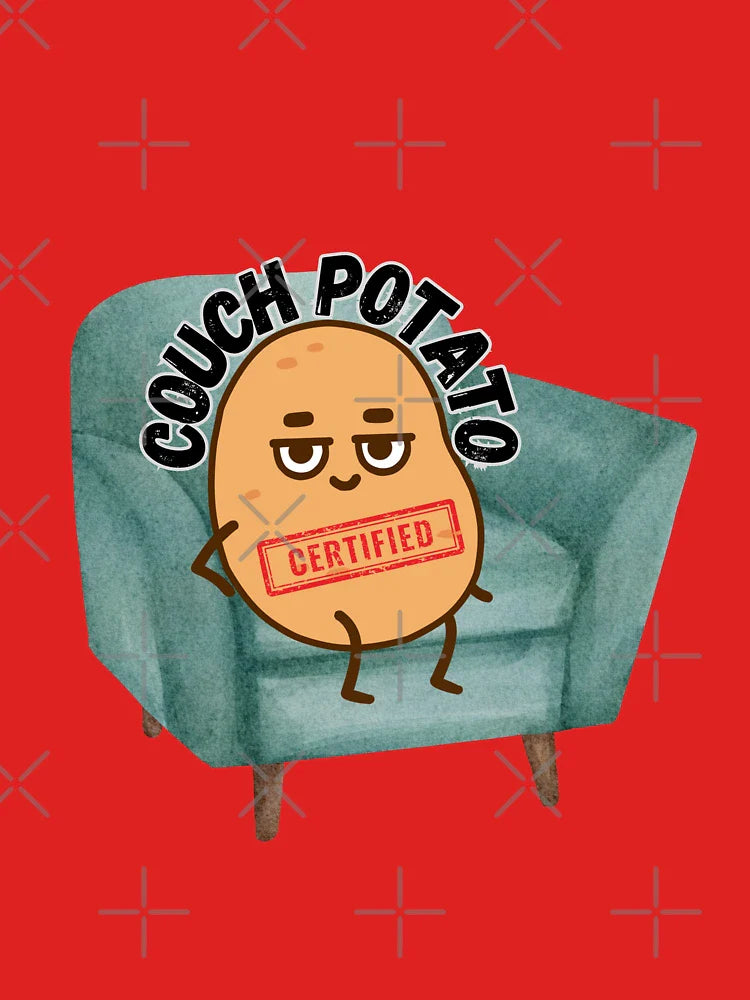 Couch potato certified funny lazy dad potato Classic T-Shirt
