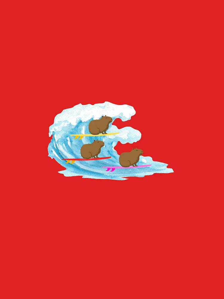 capybaras surfing  Classic T-Shirt