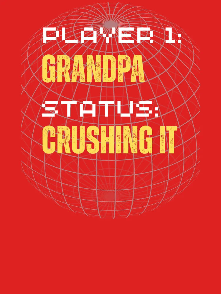 Player 1 Grandpa Status Crushing It Classic T-Shirt