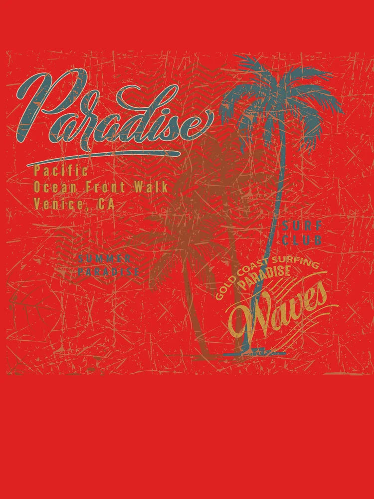 Venice Beach Tropical Paradise – Sunset & Coconut Tree Design Classic T-Shirt