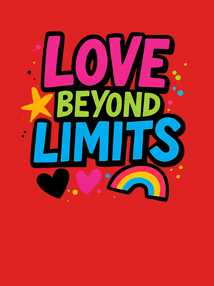 Love Beyond Limits – Bold Neon Pride Art Classic T-Shirt