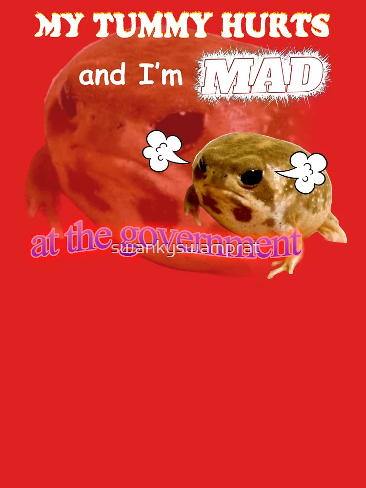 My Tummy Hurts And I'm Mad At The Government Meme Classic T-Shirt