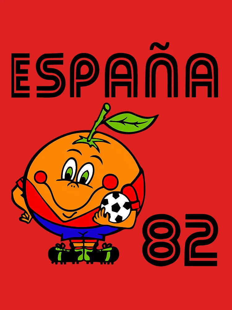 Spain 82 Naranjito World Cup Print Classic T-Shirt