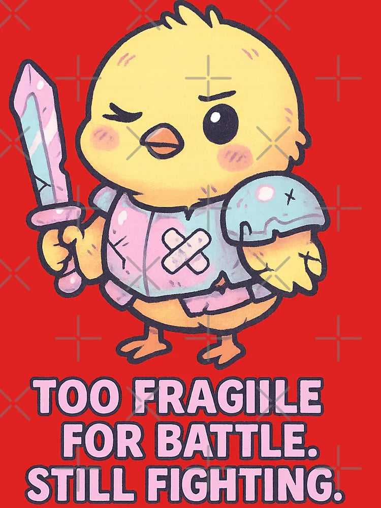 Too Fragile for Battle – Pastel Goth Chick Warrior Classic T-Shirt