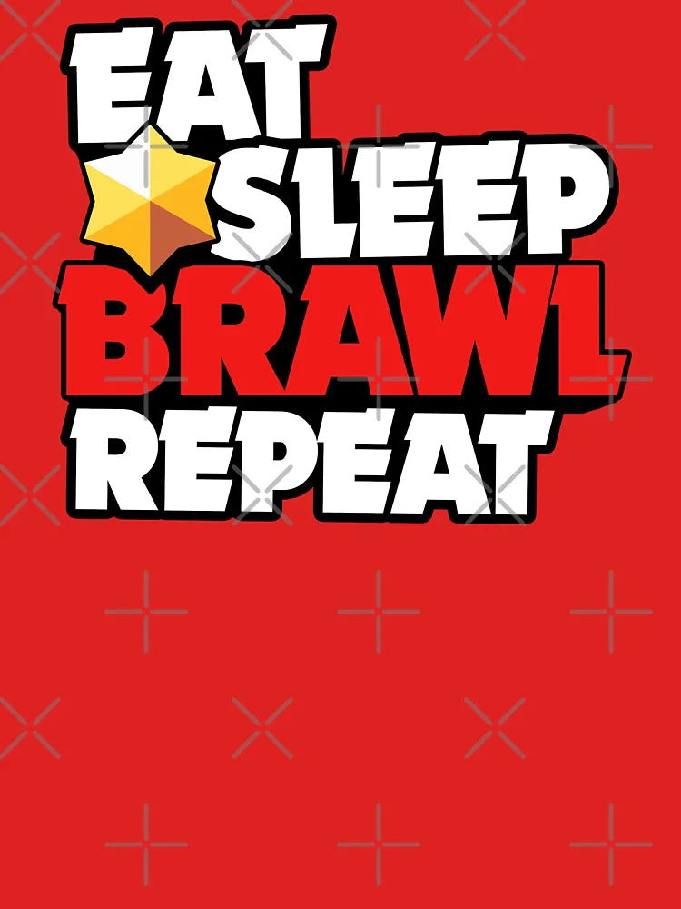 Eat Sleep Brawl Repeat - Brawl Stars Classic T-Shirt