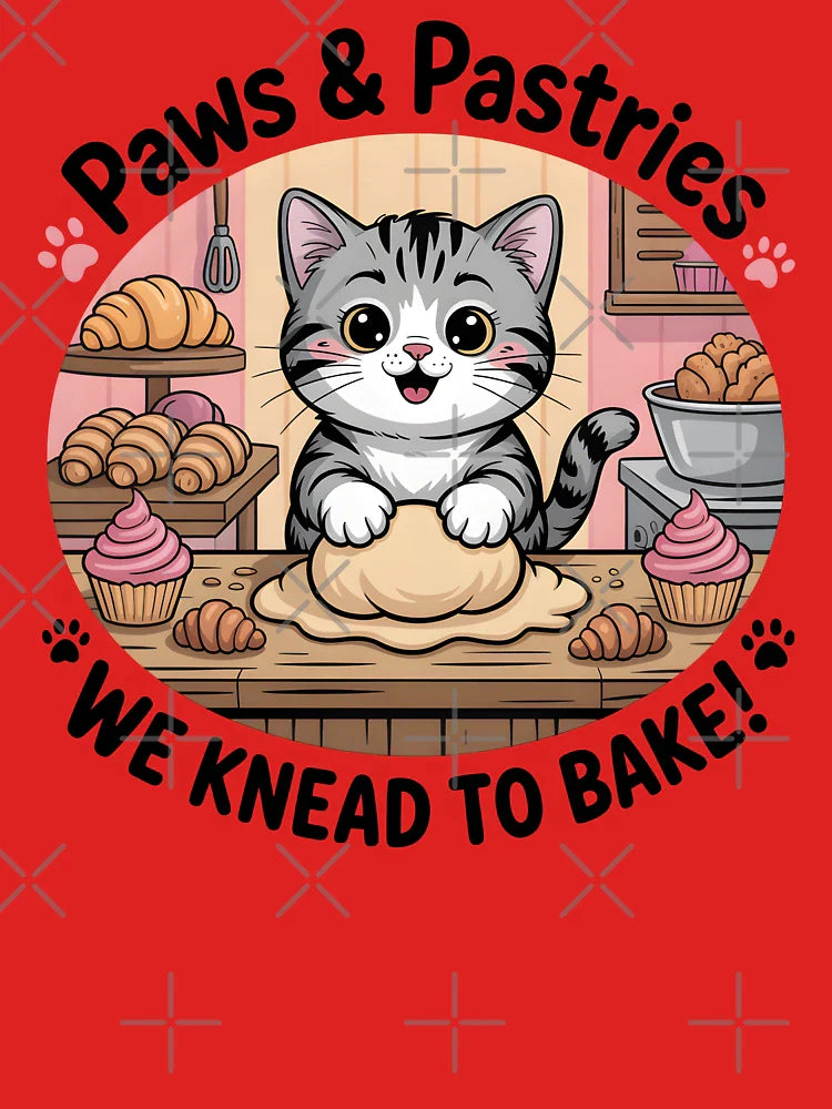 Kitty Biscuits We Knead Em, You Need Em Funny Cat Baking Purrfect Pastry Classic T-Shirt