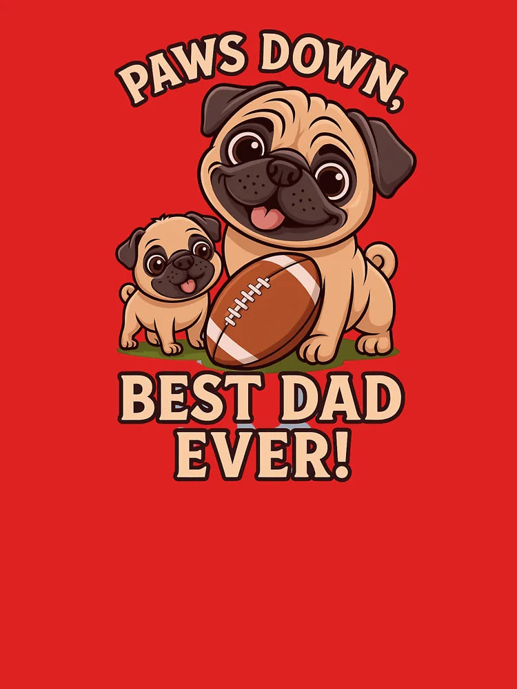 Funny Pug Dad and Son Father's Day Gift Classic T-Shirt