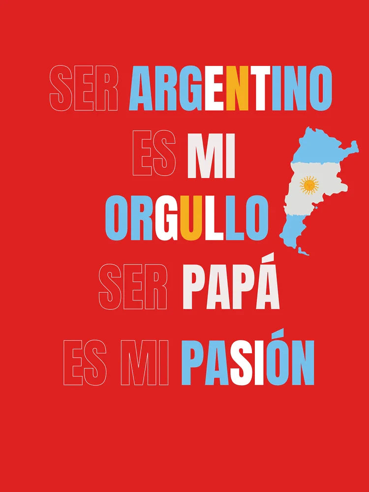 Papa Argentino Orgullo Y Pasion Classic T-Shirt